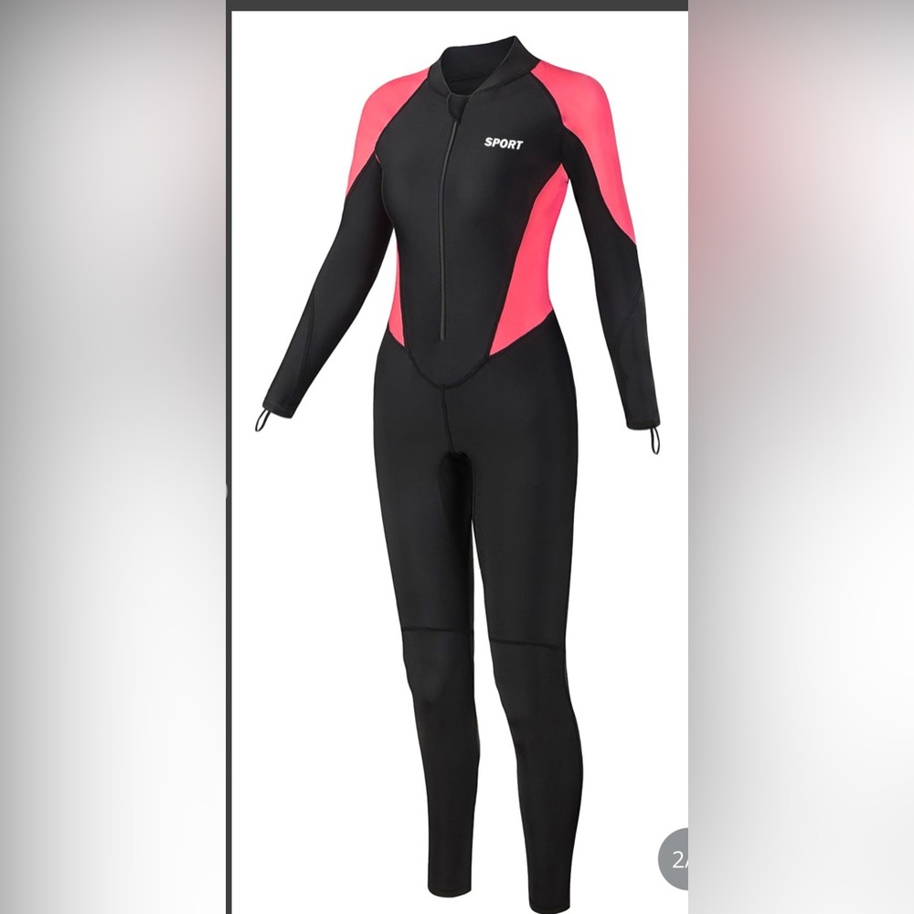 REALON Diving Skin Suit For Women, Full Body Rash Guard Swimsuit Thin Wetsuit